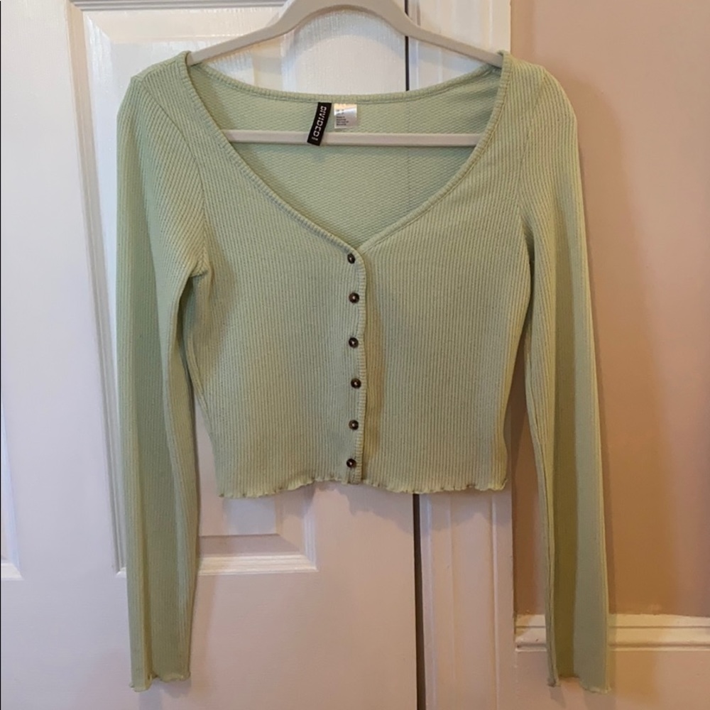 Green button up top
